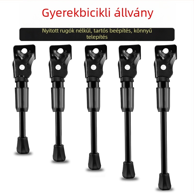 Inwild gyerek kerékpár lábtámasz – fém, egyszemélyes oldalsó tartó összecsukható kerékpárhoz