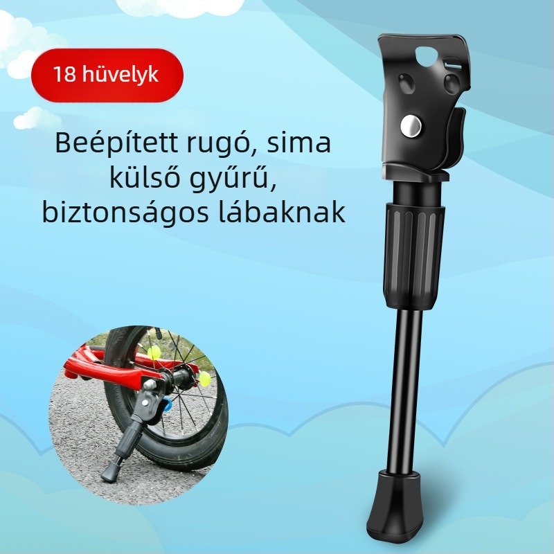 Inwild gyerek kerékpár lábtámasz – fém, egyszemélyes oldalsó tartó összecsukható kerékpárhoz