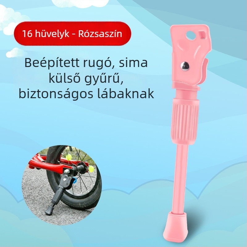 Inwild gyerek kerékpár lábtámasz – fém, egyszemélyes oldalsó tartó összecsukható kerékpárhoz