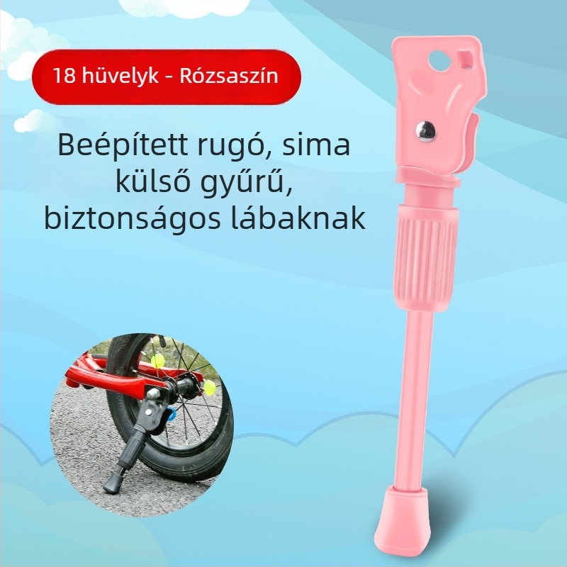 Inwild gyerek kerékpár lábtámasz – fém, egyszemélyes oldalsó tartó összecsukható kerékpárhoz