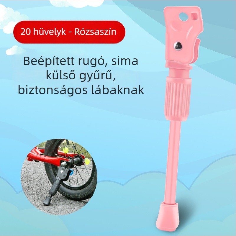 Inwild gyerek kerékpár lábtámasz – fém, egyszemélyes oldalsó tartó összecsukható kerékpárhoz