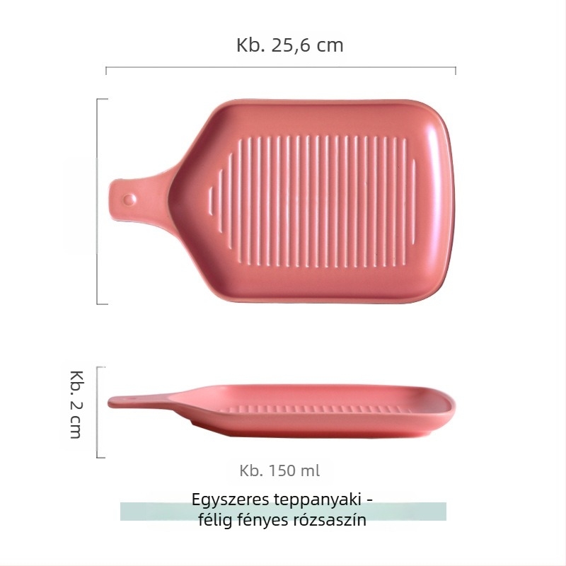 Porcelán étkezési tányér, szabálytalan formájú, modern minimalista stílus, mikróban használható, Yehua ceramics