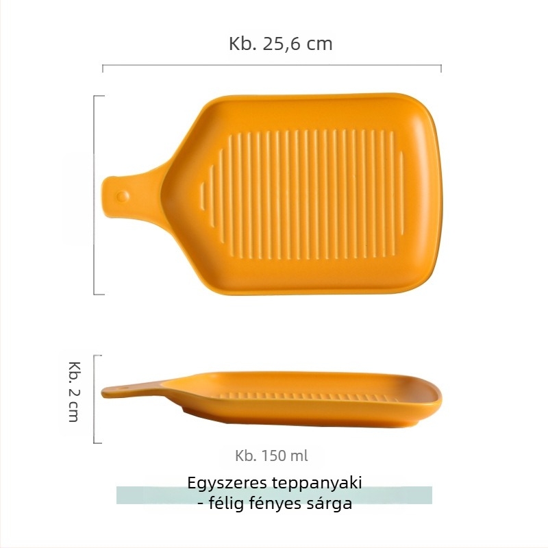 Porcelán étkezési tányér, szabálytalan formájú, modern minimalista stílus, mikróban használható, Yehua ceramics