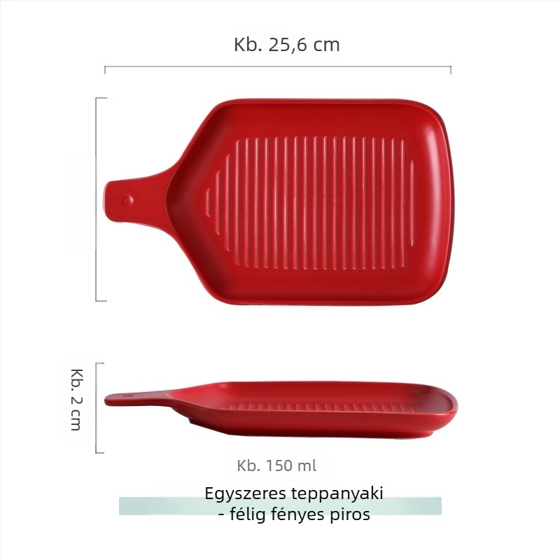 Porcelán étkezési tányér, szabálytalan formájú, modern minimalista stílus, mikróban használható, Yehua ceramics