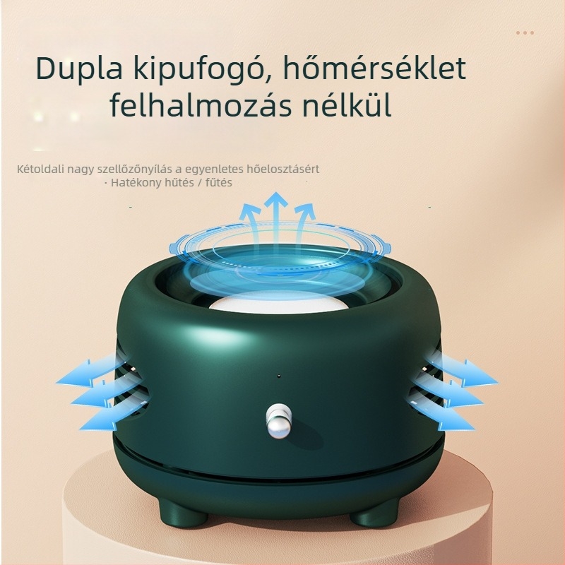 Forró és hideg italos pohár USB tápegységgel és beépített fűtéssel, belső rozsdamentes acél tartály, külső ABS test, kapacitás 1 liter alatt