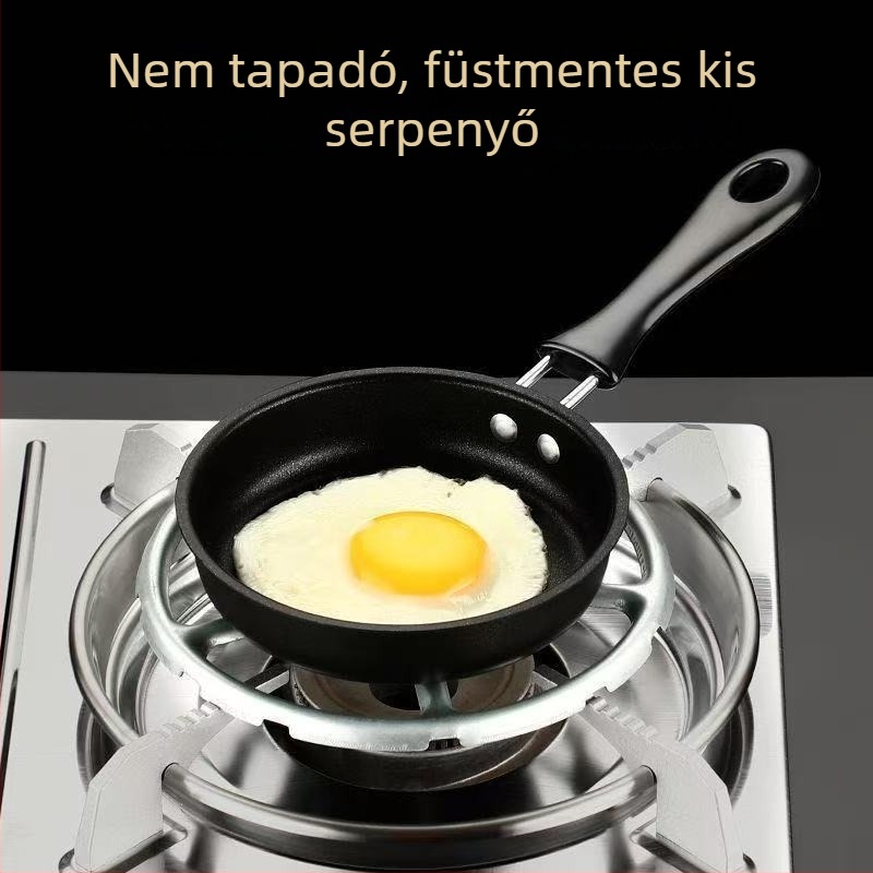 Kovácsoltvasból készült tapadásmentes serpenyő, modell 12.16.18.., egyaránt alkalmas gáz- és indukciós főzőfelületekre, üvegfedéllel