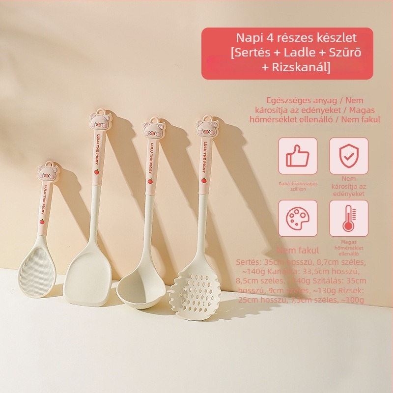 Főző spatula készlet, puha szilikon anyag, szilikon fogantyú, modern minimalista stílus, 2025-ben bemutatva