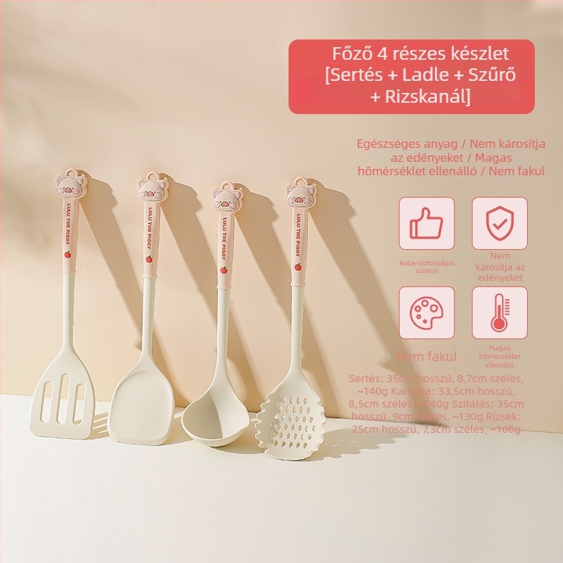 Főző spatula készlet, puha szilikon anyag, szilikon fogantyú, modern minimalista stílus, 2025-ben bemutatva