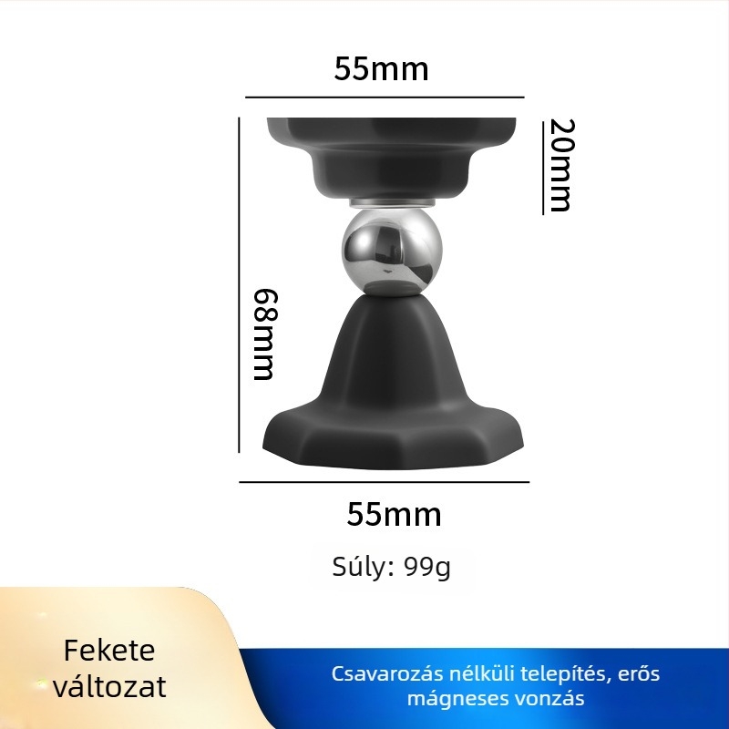 Szilikon mágneses ajtóstop, fúrás nélküli telepítés, ütközésvédő, kézi működtetés, modern stílus