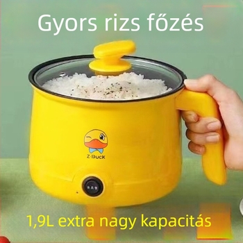 Diákok számára tervezett mini multifunkciós elektromos főzőedény — ideális tészta és hot pot, teljesen automata, kivehető és mosható belső tartály