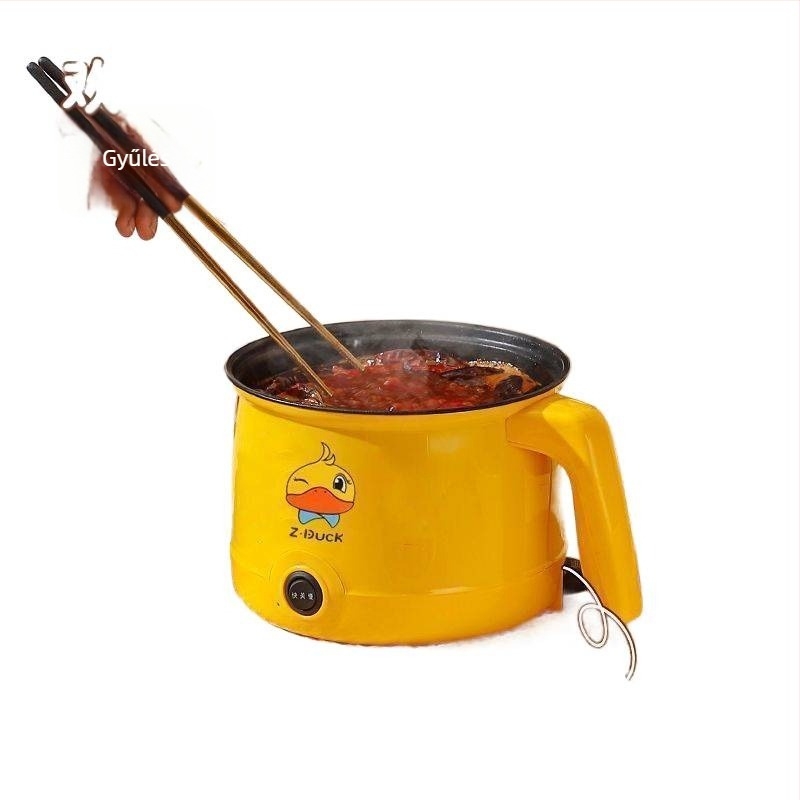 Diákok számára tervezett mini multifunkciós elektromos főzőedény — ideális tészta és hot pot, teljesen automata, kivehető és mosható belső tartály