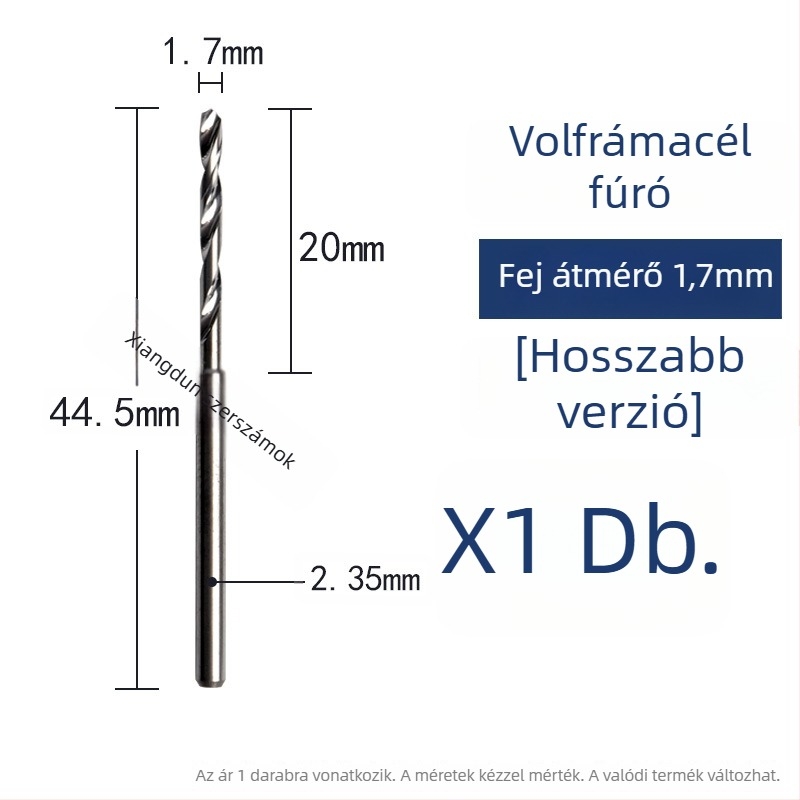 Volfrámszilárd acélból készült csavaró fúró faipari faragáshoz