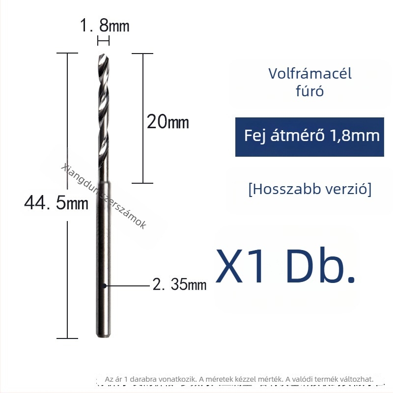 Volfrámszilárd acélból készült csavaró fúró faipari faragáshoz