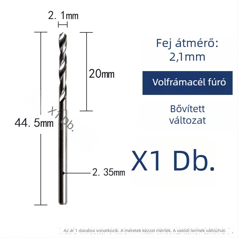 Volfrámszilárd acélból készült csavaró fúró faipari faragáshoz