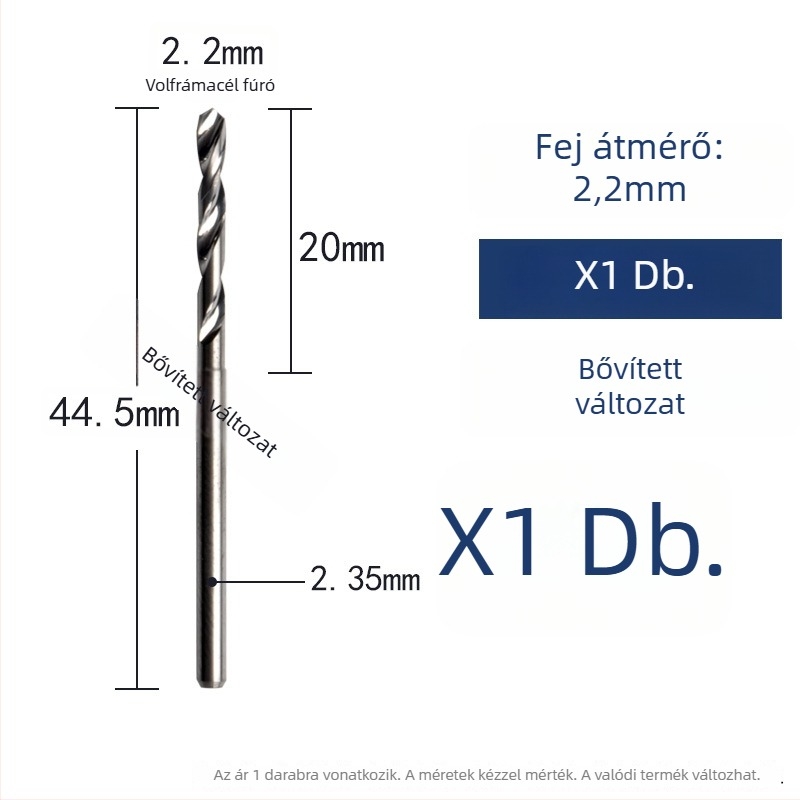 Volfrámszilárd acélból készült csavaró fúró faipari faragáshoz