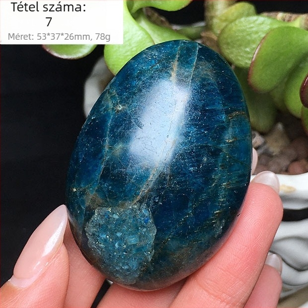 Kézben tartható ásványi példány, polírozott ovális alakú; márka: Other; anyag: foszforos ásvány; testreszabás: Nincs; ajándék: Nem