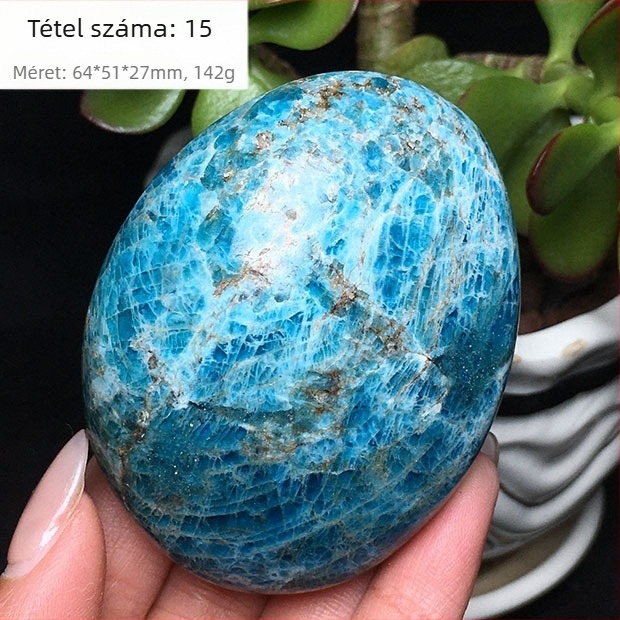 Kézben tartható ásványi példány, polírozott ovális alakú; márka: Other; anyag: foszforos ásvány; testreszabás: Nincs; ajándék: Nem