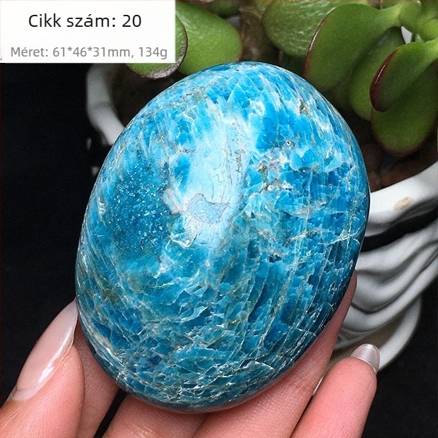 Kézben tartható ásványi példány, polírozott ovális alakú; márka: Other; anyag: foszforos ásvány; testreszabás: Nincs; ajándék: Nem