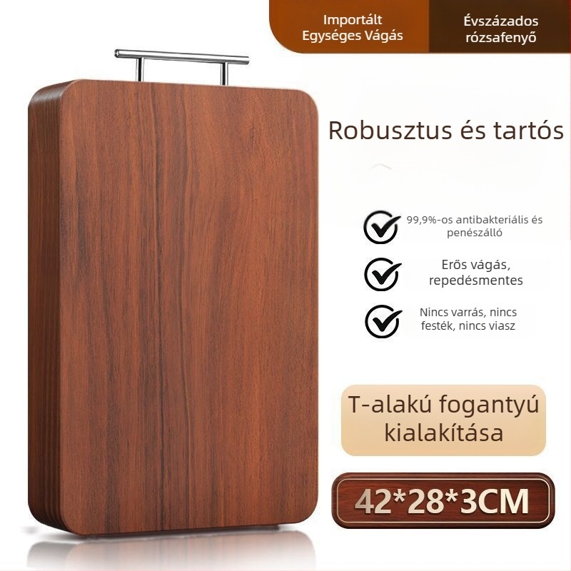 Rózsafa vágódeszka, kínai stílusú, tömörfa konyhai deszka