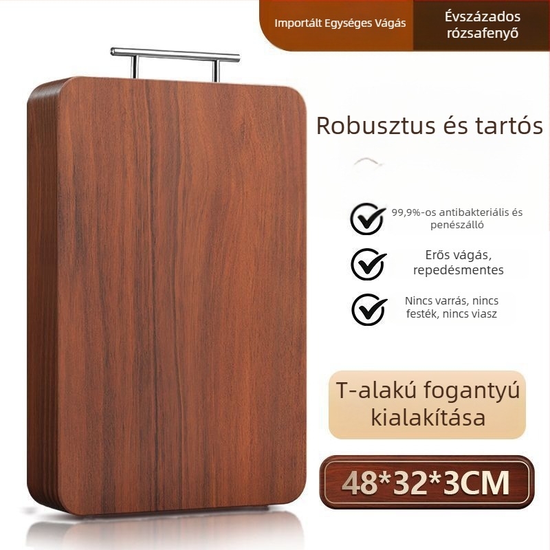 Rózsafa vágódeszka, kínai stílusú, tömörfa konyhai deszka