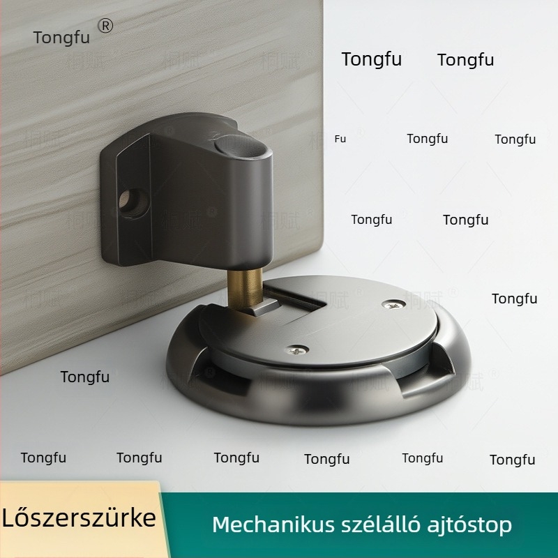 Padlóra szívó ajtózáró, automata vezérlés, cink ötvözet, elektroplakált felület, padlóra szerelve, modern minimalist stílus
