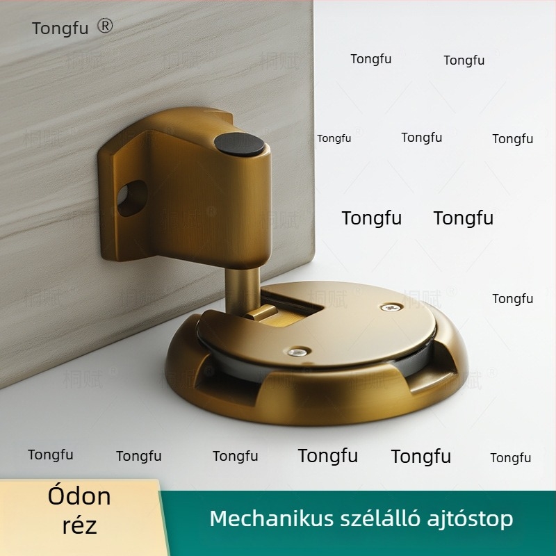 Padlóra szívó ajtózáró, automata vezérlés, cink ötvözet, elektroplakált felület, padlóra szerelve, modern minimalist stílus