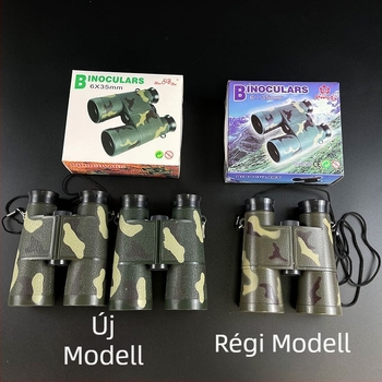 Gyerekeknek készült kamuflázzal ellátott binokli, modell 6×35, műanyag kivitel