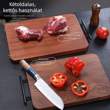 Tömörfa vágódeszka sakktábla mintával