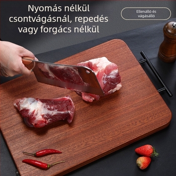 Tömörfa vágódeszka sakktábla mintával