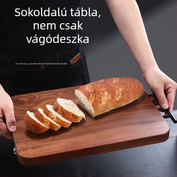 Tömörfa vágódeszka sakktábla mintával