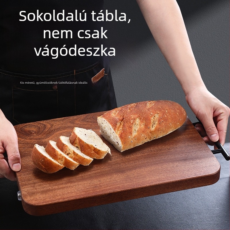 Tömörfa vágódeszka sakktábla mintával