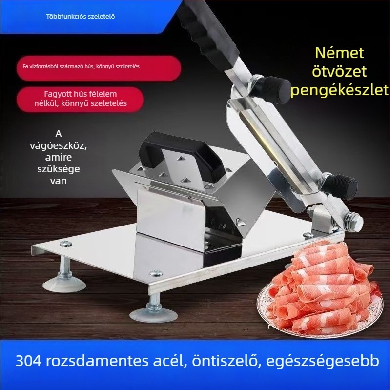 Kézi bárányhús tekercs szeletelő — szeletelő eszköz fagyasztott és főtt húsokhoz, otthoni és üzleti használatra