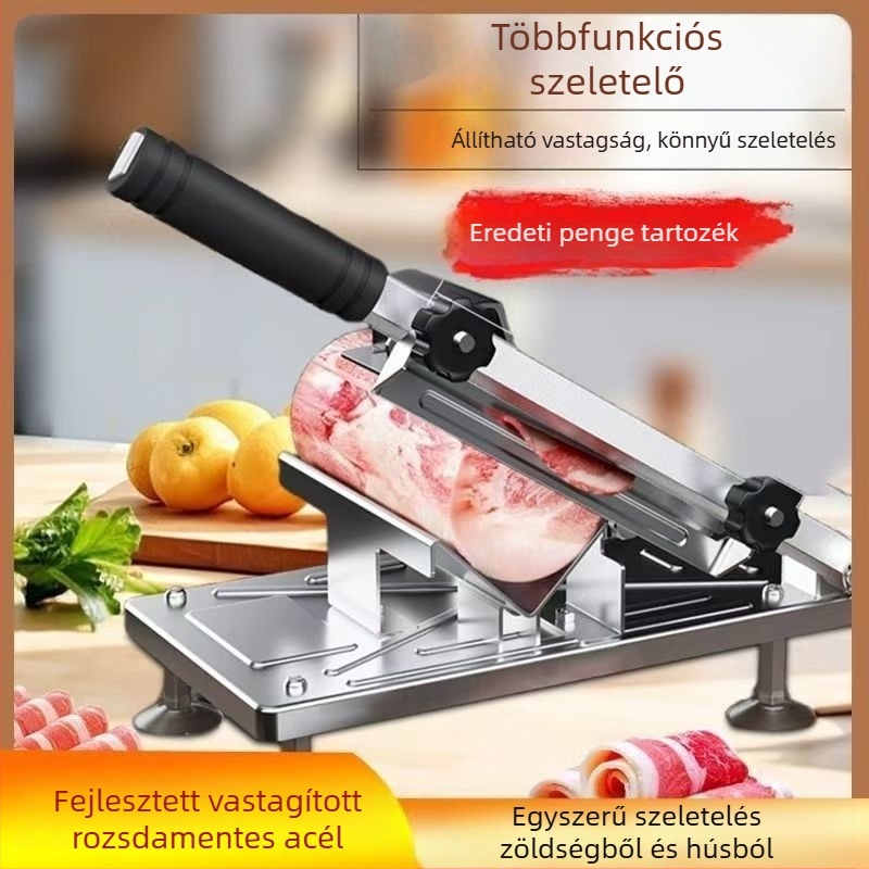 Kézi bárányhús tekercs szeletelő — szeletelő eszköz fagyasztott és főtt húsokhoz, otthoni és üzleti használatra