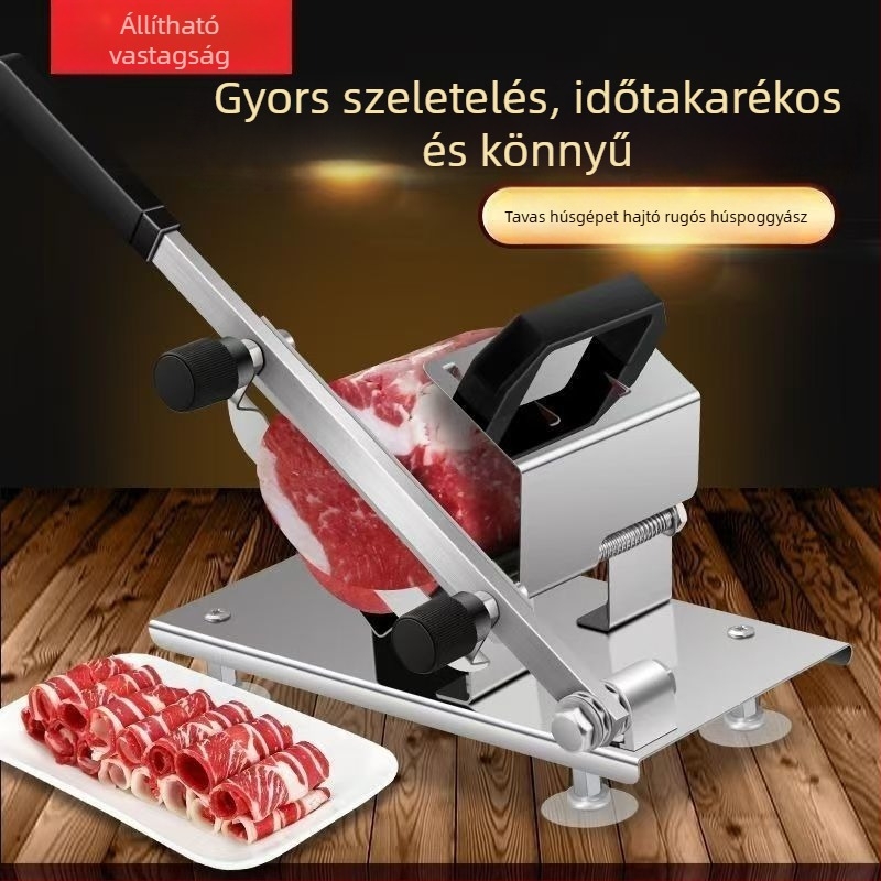 Kézi bárányhús tekercs szeletelő — szeletelő eszköz fagyasztott és főtt húsokhoz, otthoni és üzleti használatra