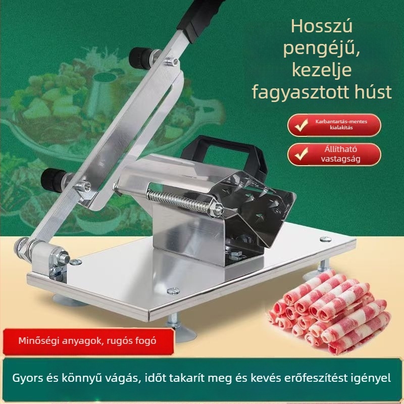 Kézi bárányhús tekercs szeletelő — szeletelő eszköz fagyasztott és főtt húsokhoz, otthoni és üzleti használatra
