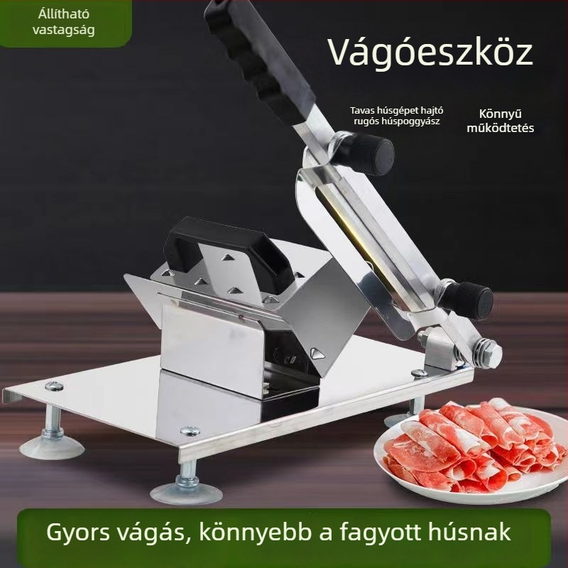 Kézi bárányhús tekercs szeletelő — szeletelő eszköz fagyasztott és főtt húsokhoz, otthoni és üzleti használatra