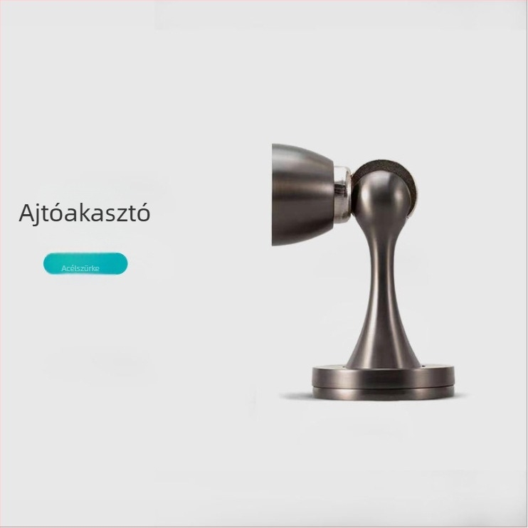 Ajtó szívó ötvözet, erős mágneses modell, falra szerelhető, felület huzalos mintázatú, belső ajtókhoz