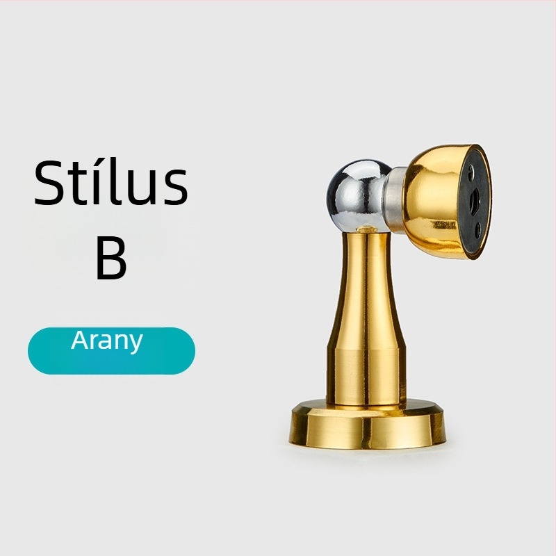 Ajtó szívó ötvözet, erős mágneses modell, falra szerelhető, felület huzalos mintázatú, belső ajtókhoz