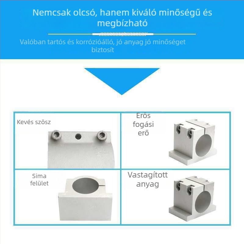 Gravírozó gép orsó motor tartó, öntött alumínium tartó, csúszásmentes fogazás