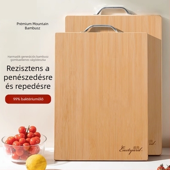 Bambusz vágódeszka csúszásmentes felülettel, antibakteriális és penészálló