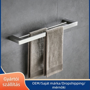 Brushed rozsdamentes acél fürdőszobai készlet: ruhafogas, törölközőtartó, papírtörlő tartó, pohár tartó — hat darabos vagy több, Strong Road