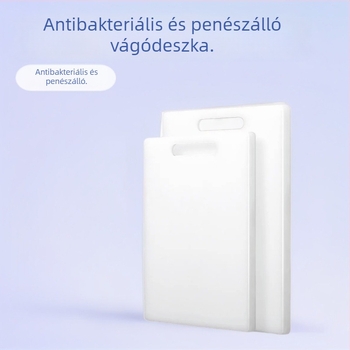 Megvastagított antibakteriális, penészmentes vágódeszka, dupla oldalú, PE anyagból, gyümölcsök és zöldségek számára