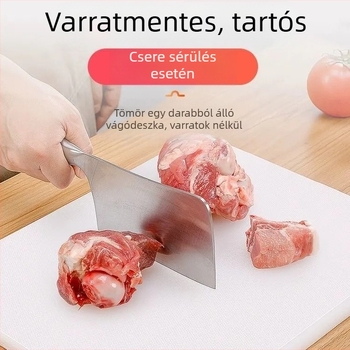 Megvastagított antibakteriális, penészmentes vágódeszka, dupla oldalú, PE anyagból, gyümölcsök és zöldségek számára