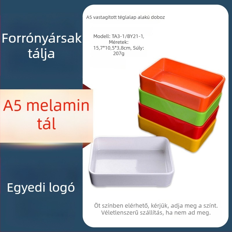 Melamin tál hot pot kiállításra – szabálytalan forma, több mintázat, modern egyszerű stílus, szósz és grillhez