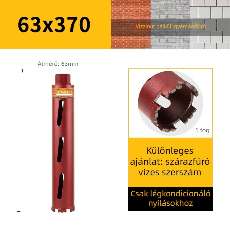 San Platinum Lion szárazfúrásra tervezett fúró betonfalakhoz – nyíláskészítő