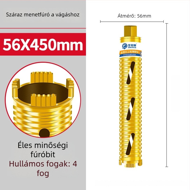 San Platinum Lion szárazfúrásra tervezett fúró betonfalakhoz – nyíláskészítő