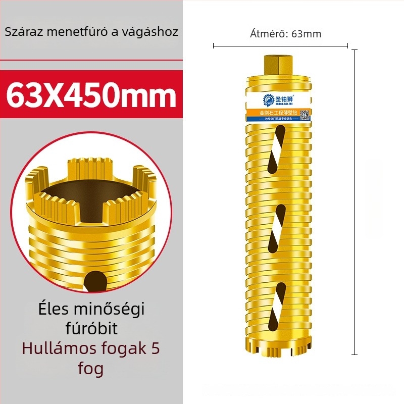 San Platinum Lion szárazfúrásra tervezett fúró betonfalakhoz – nyíláskészítő