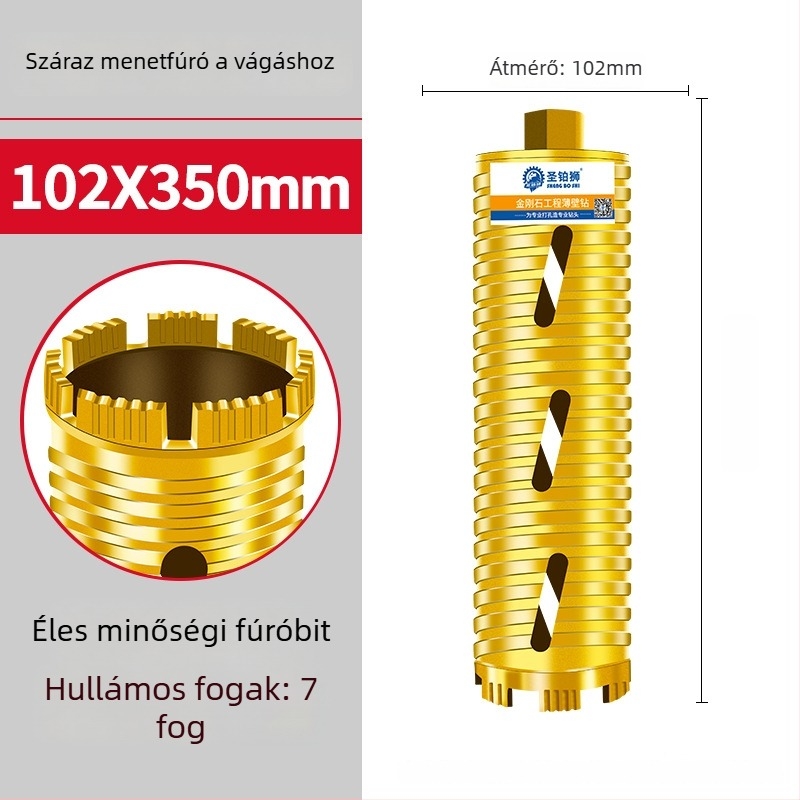 San Platinum Lion szárazfúrásra tervezett fúró betonfalakhoz – nyíláskészítő