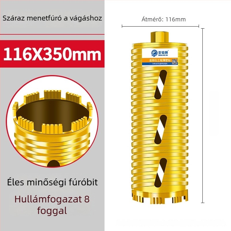 San Platinum Lion szárazfúrásra tervezett fúró betonfalakhoz – nyíláskészítő