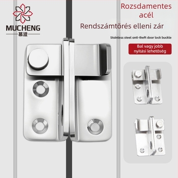 Pillangózár házikedvencek ketrecéhez, rozsdamentes acél, modell mc-zymk, mechanikusan polírozott felület, modern stílus